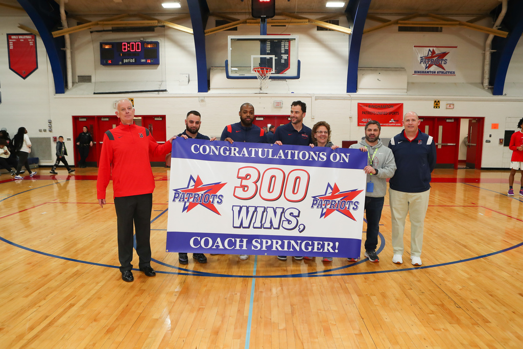 Coach Springer hits 300 wins