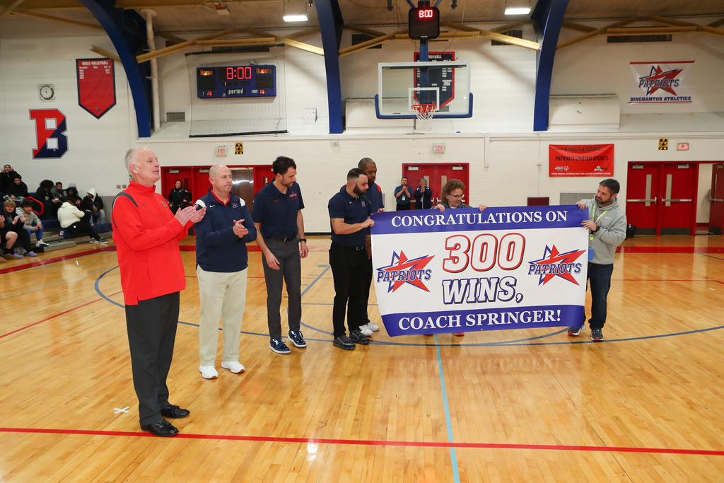 Coach Springer hits 300 wins